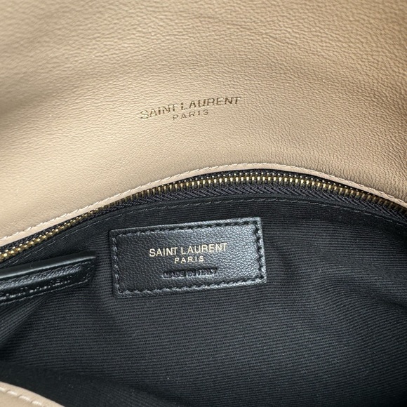 New Small YSL Loulou Puffer Shoulder Bag BEIGE - Picture 3 of 10